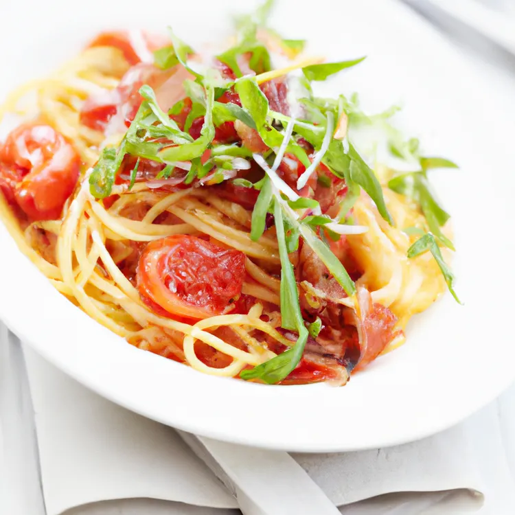 Prosciutto and rocket pasta salad
