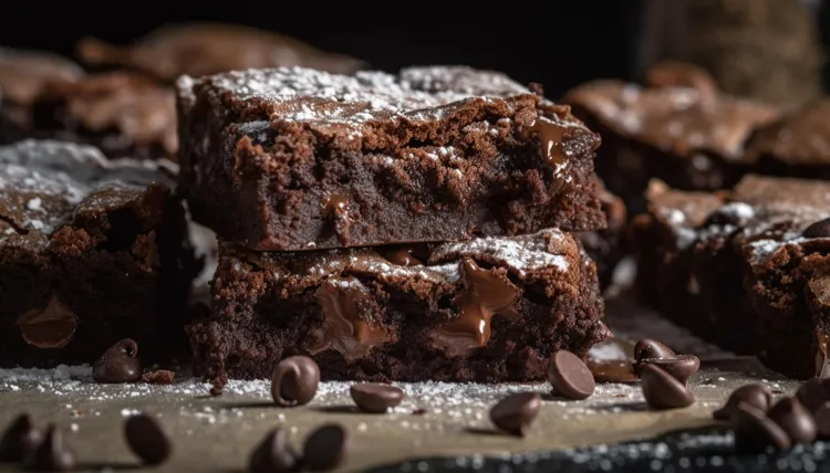 Six-ingredient chocolate brownies