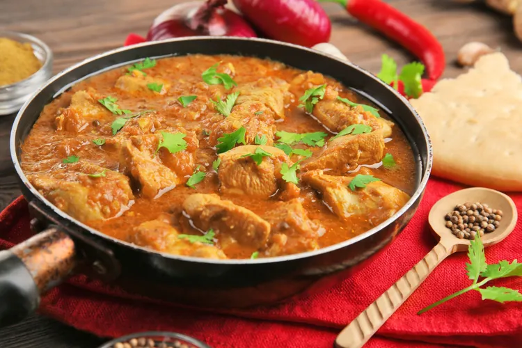 Spicy durban chicken curry