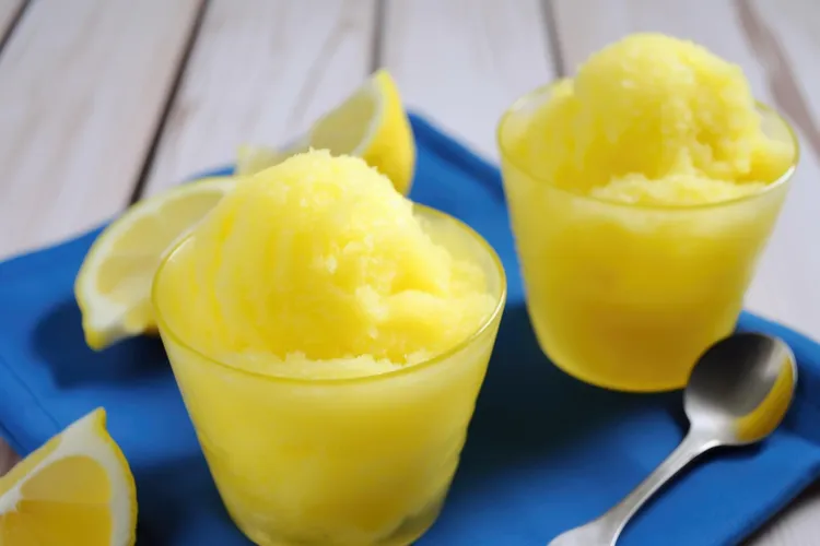 Almost-instant lemon ripple soft serve