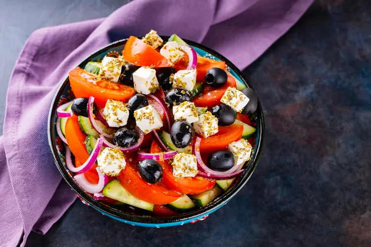 Chunky greek salad