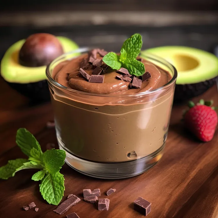 Dairy-free chocolate avocado mousse