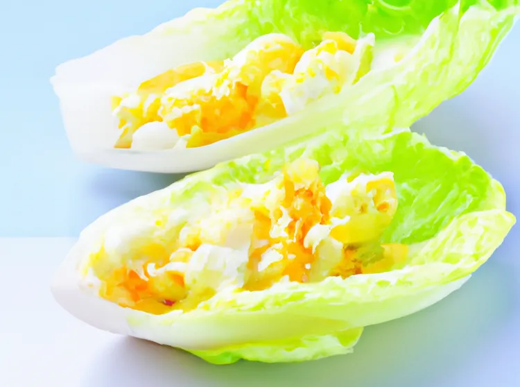 Egg and lettuce cups