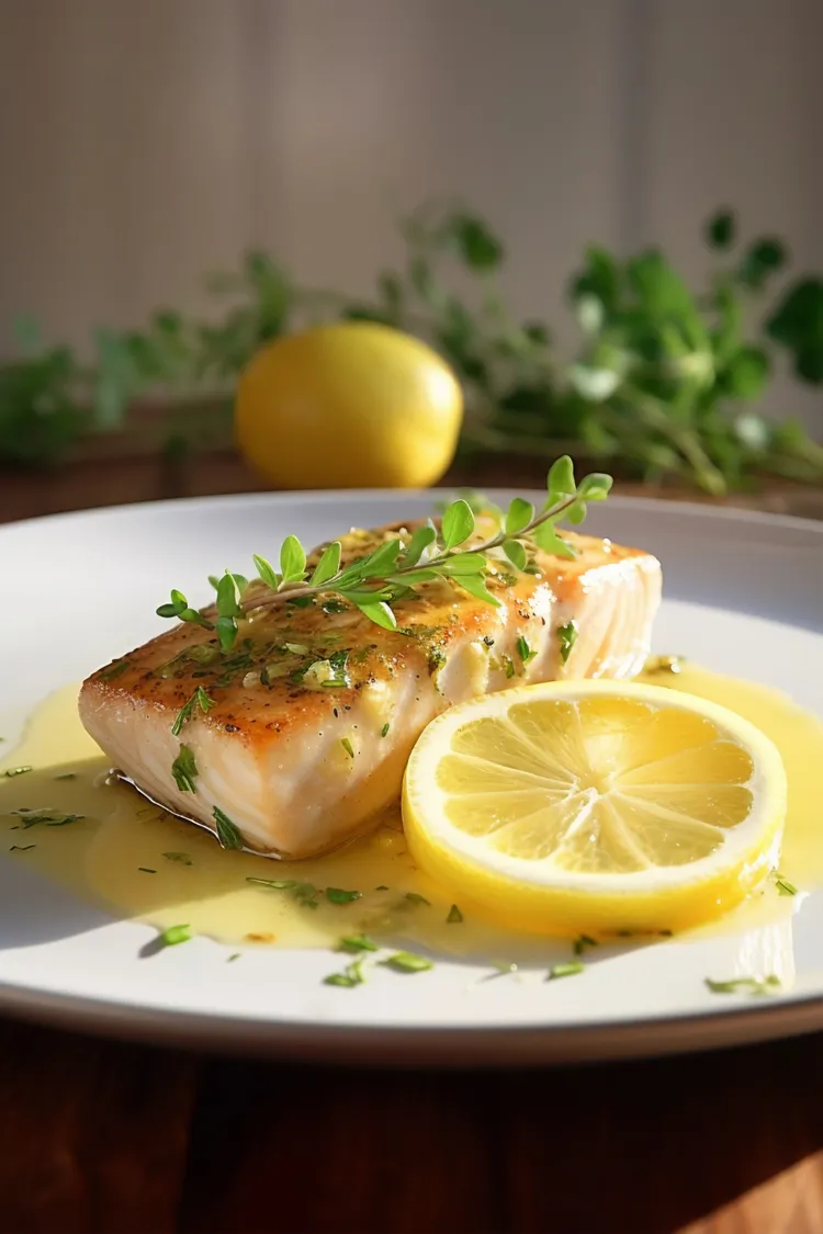Fish with herbs and lemon