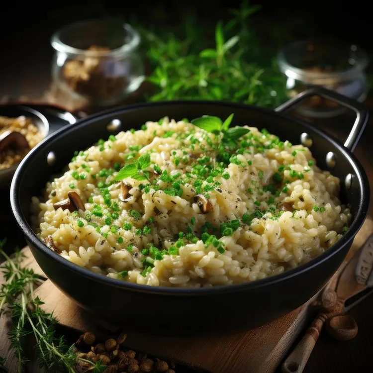 Herb risotto (simple)