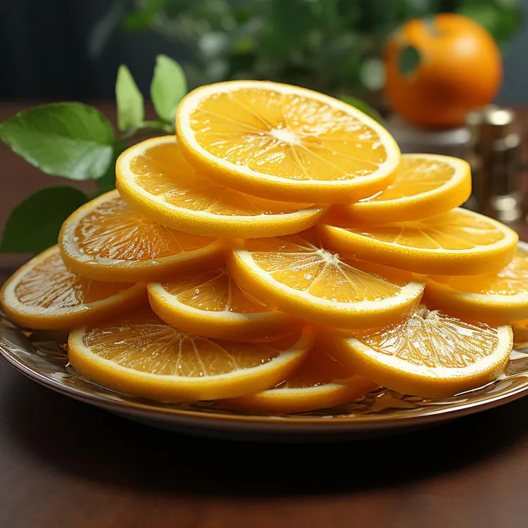 Oranges in vanilla vodka