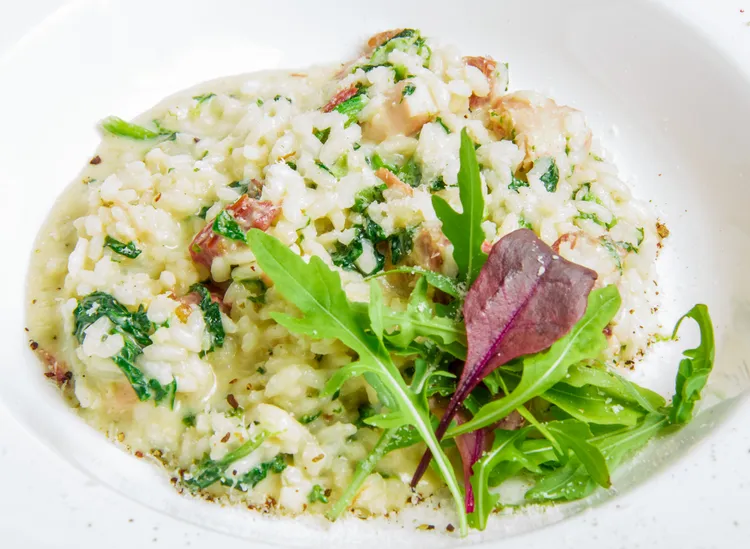 Oven-baked chicken risotto (gluten-free)