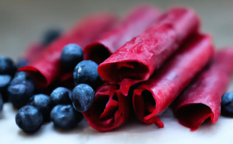 Strawberry and blueberry roll ups
