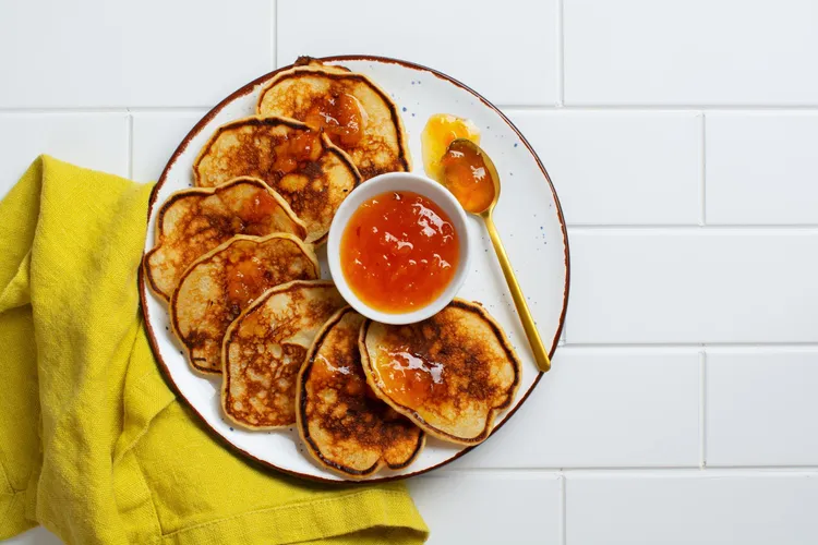 Apricot pikelets