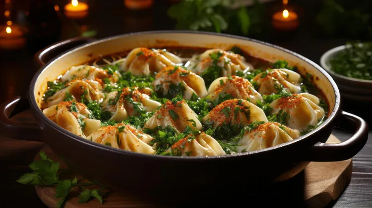 Beef and vegie casserole with cheese dumplings