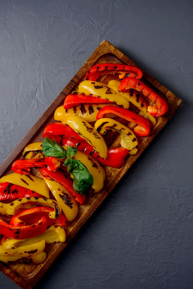 Chargrilled capsicums