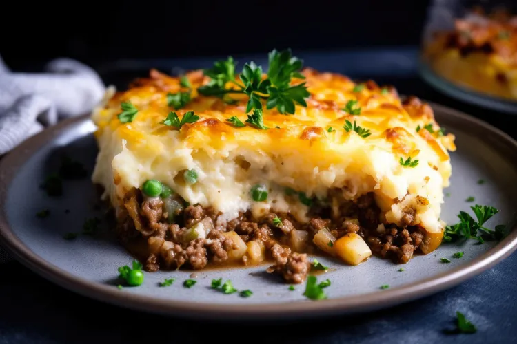 Cheesy mash-topped meatloaf