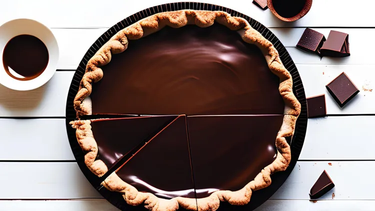 Chocolate caramel tart