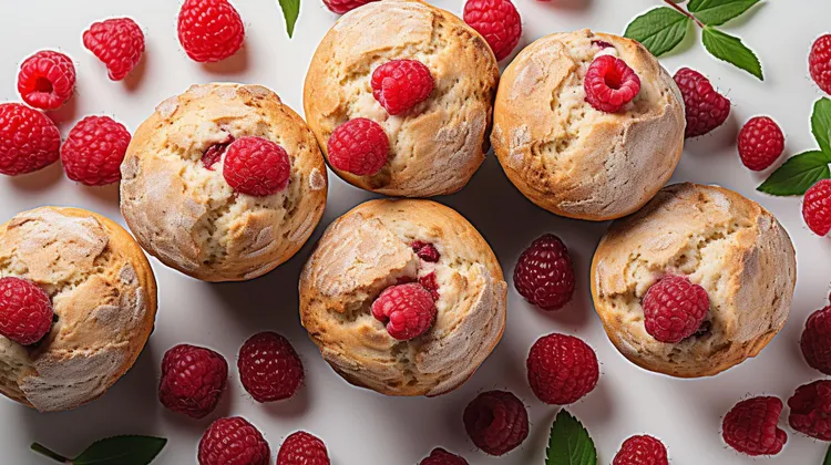 Lime and raspberry friands