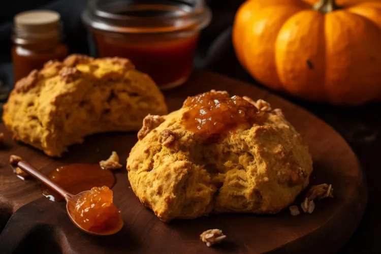 Pumpkin and lemonade scones