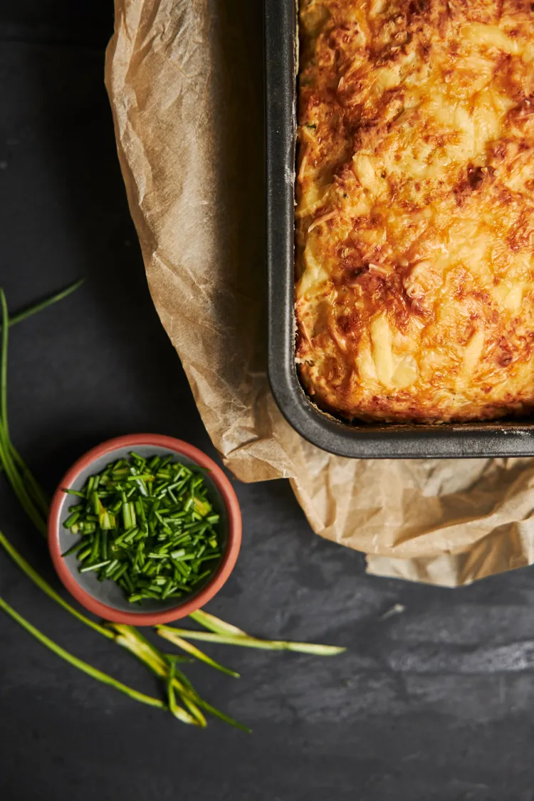 Vegetable & chickpea potato pies