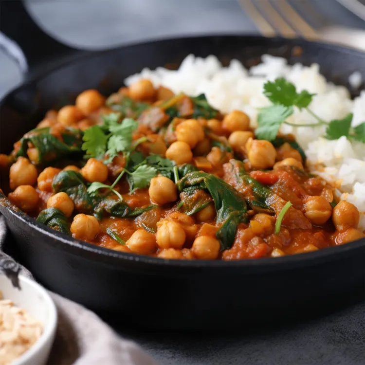 West african slow cooker chickpea curry