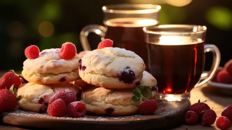 5-ingredient raspberry and white chocolate scones