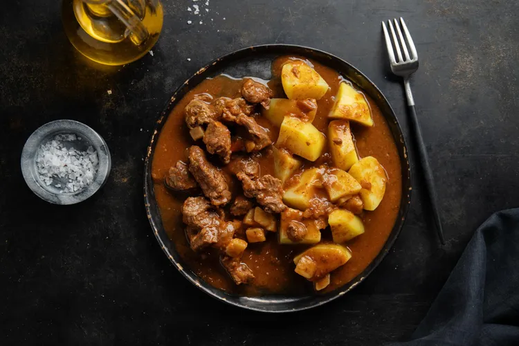 Beef and potato curry