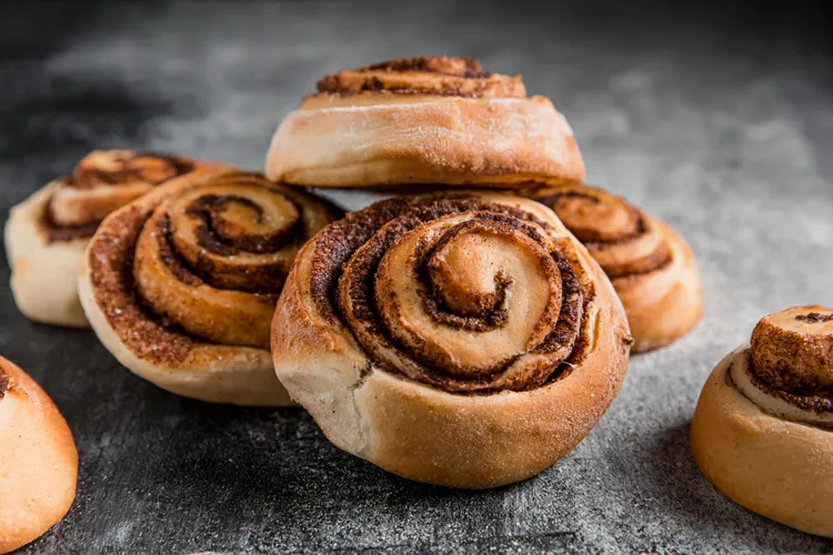 Choc-hazelnut mixed spice scrolls