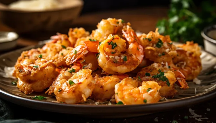 Coconut shrimps with honey-chilli sauce