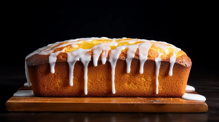 Orange loaf with creme fraiche frosting