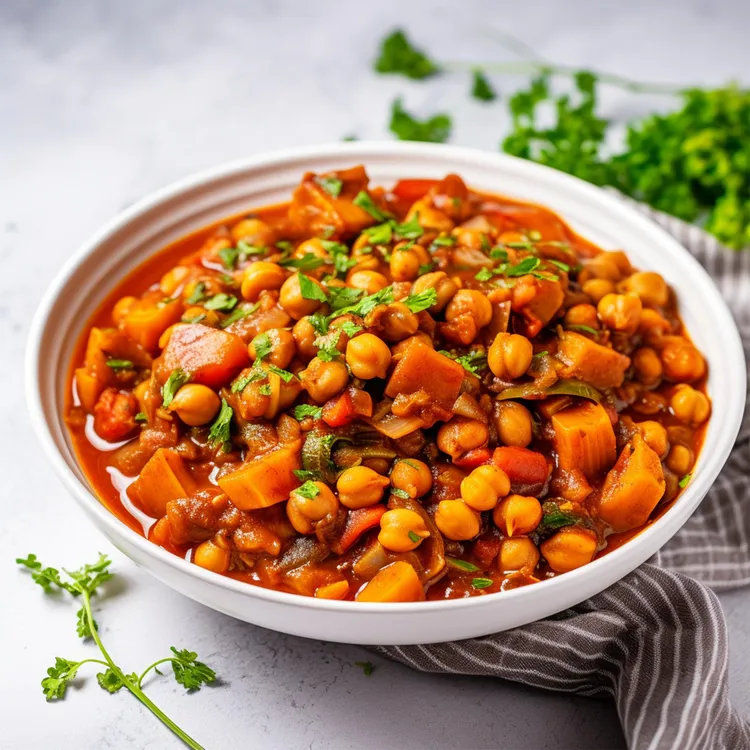 Sweet potato and chickpea dhal