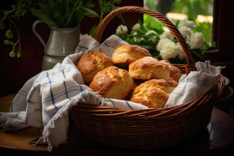 Wholemeal cheese and chive scones