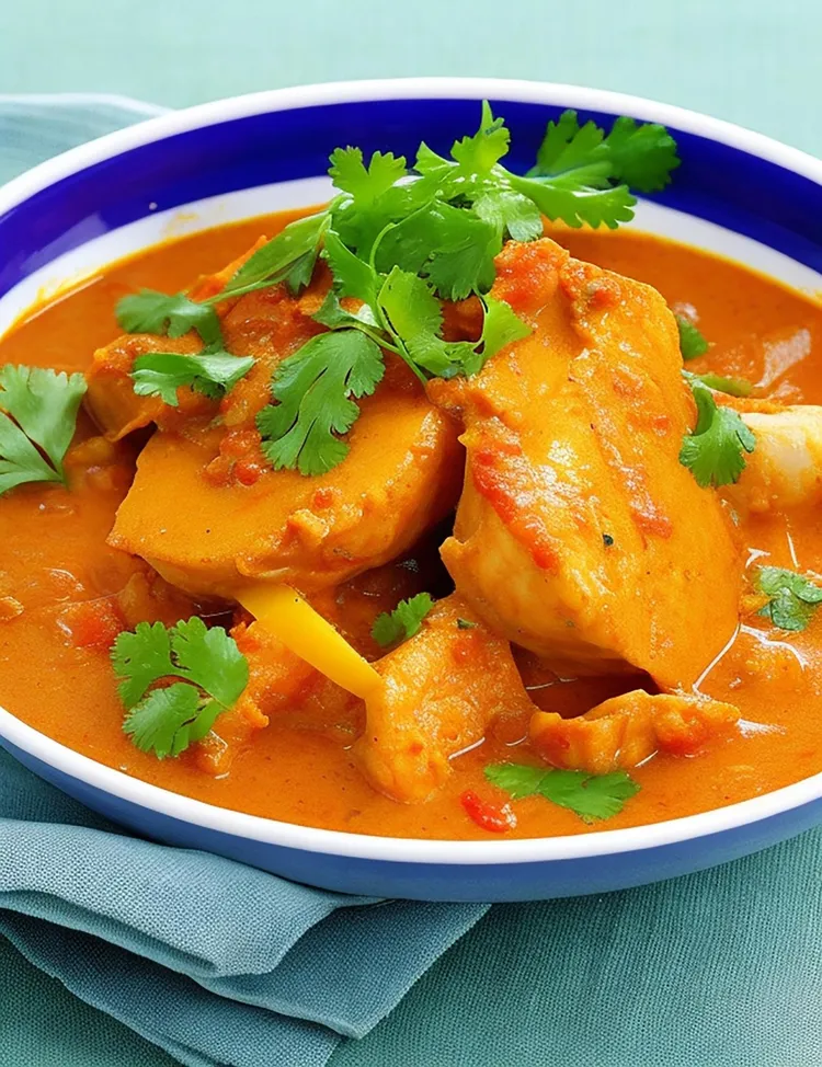 Yellow fish curry