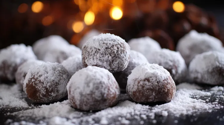 Chocolate snowballs