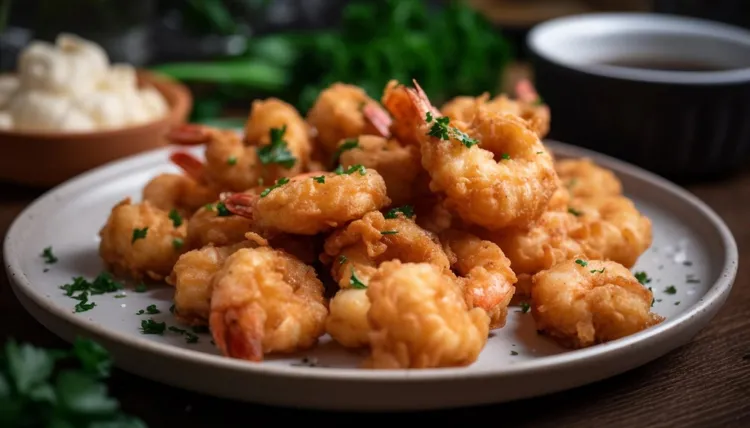 Coconut-crumbed shrimps with lime aioli