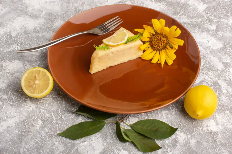 Lemon curd impossible pie