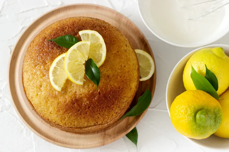 Lemon & lime sponge dessert