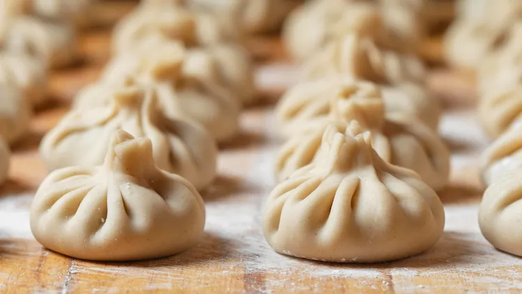 Salted caramel dumplings