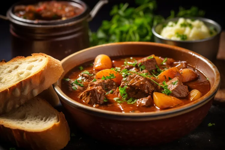 Slow-cooker moroccan beef and barley stew
