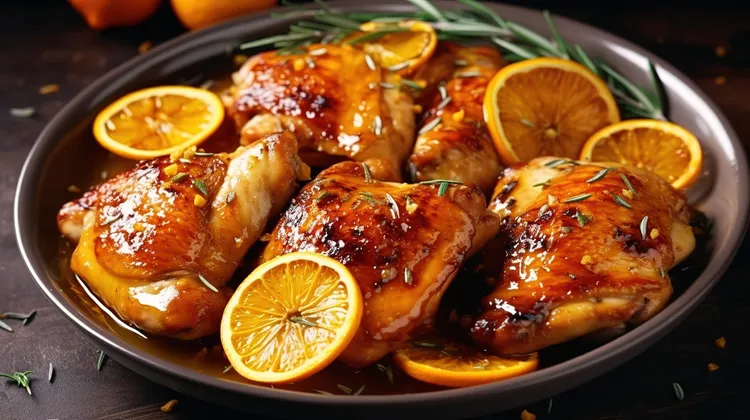 Spiced orange roast chicken