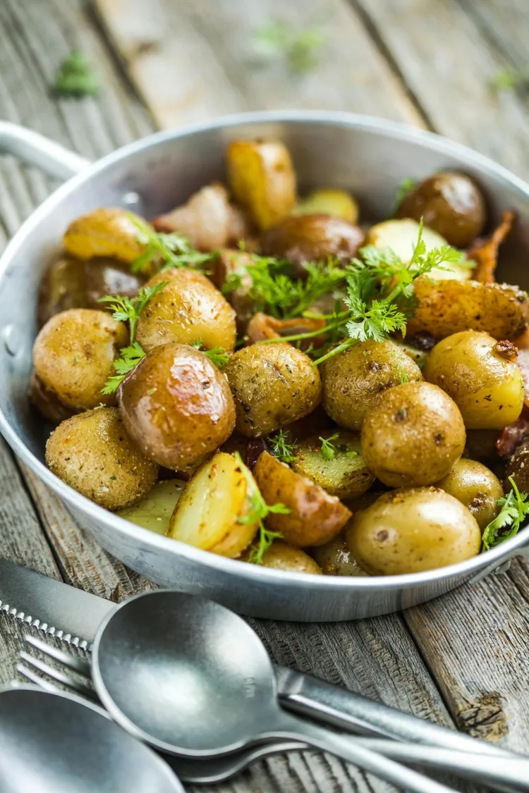 Baked potatoes with gremolata