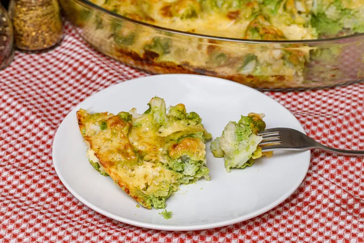 Broccolini, sour cream and chive bake