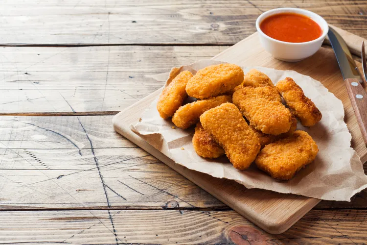 Air fryer golden butter chicken nuggets