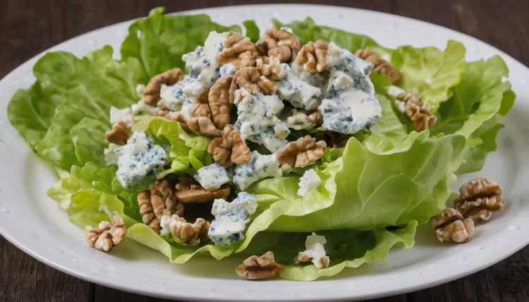 Blue cheese and lettuce salad