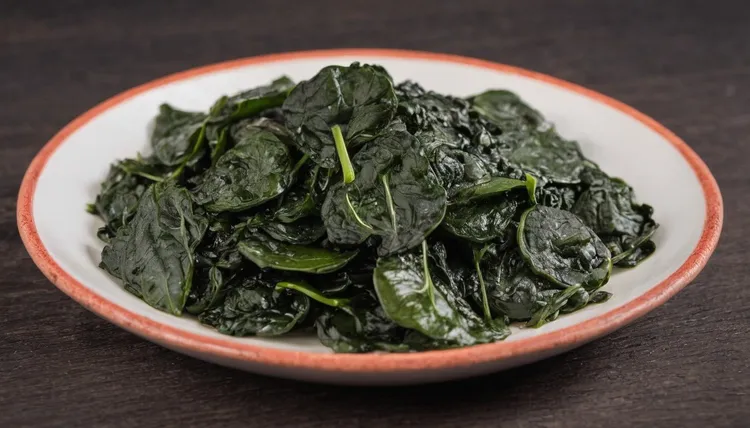 Garlic spinach