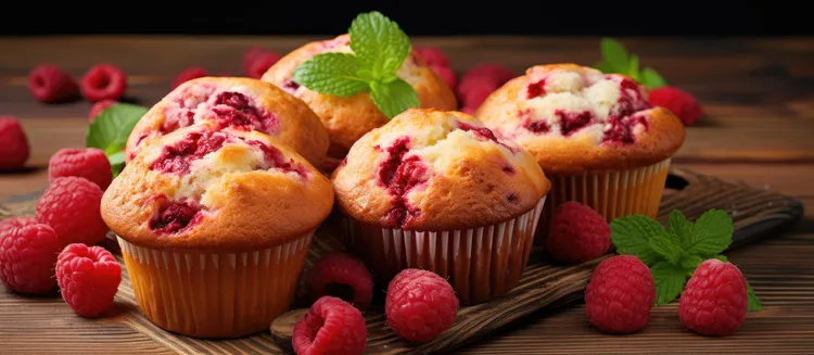 Raspberry hazelnut friands