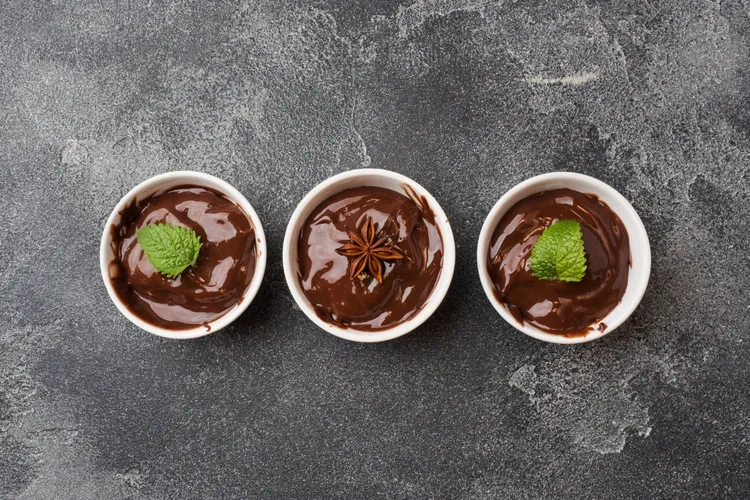 Spiced chocolate creme brulees