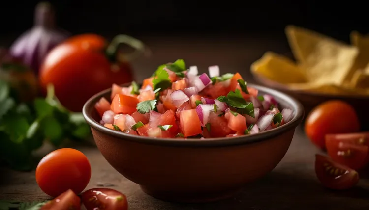 Tomato and jalapeno salad