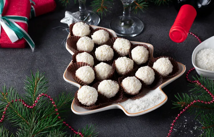 White christmas truffles