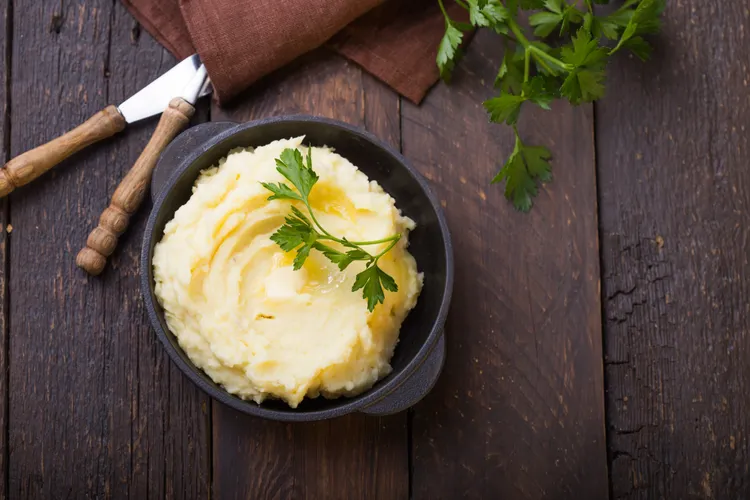 Wholegrain mustard potato mash
