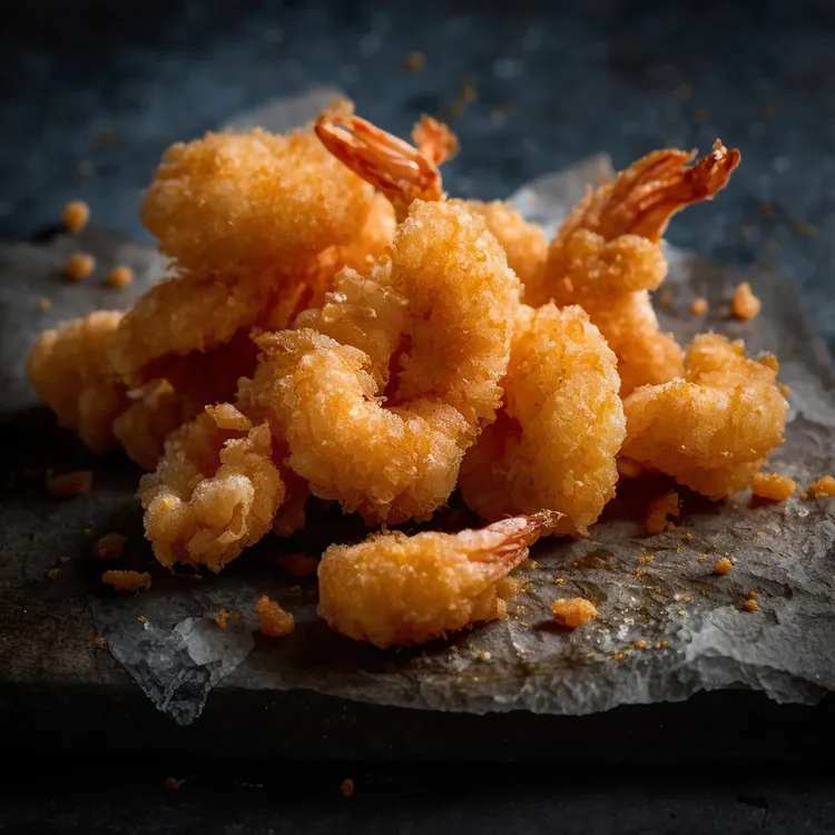 Coconut-crumbed shrimps