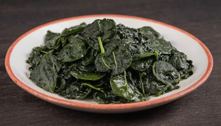 Cumin and garlic spinach