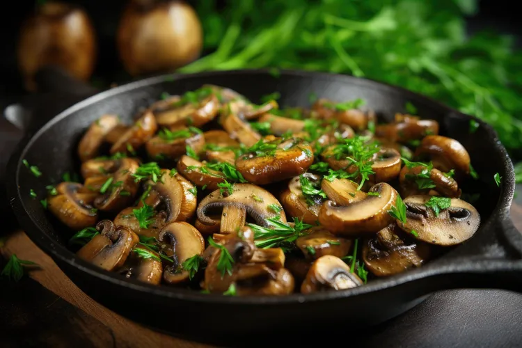 Garlic and herb mushrooms