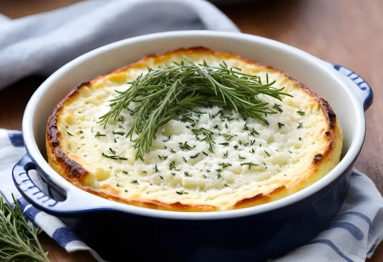 Baked ricotta with parmesan and thyme